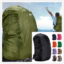 Capa de chuva impermeável para mochila com alça ajustável com fivela para caminhadas e camping, cobertura reforçada, material de nylon durável,