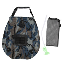Solar Heated Shower Bag For Travelers, Foldable Design With Real Time Temperature Indicator And Upgraded Shower Head, Suitable For Hiking Beach And