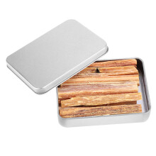 Emergency Kits' Companion: Non-Toxic Pine Torches Wood Firestarters, Ignites Instantly for Outdoor Activities, Durable Tin Container Protection,