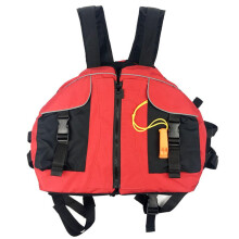 Professional USCG Approval Life Jacket, Durable Nylon Oxford Fabric Water Sports Life Vest With Survival Whistle And Inside Pocket For Boating Surfing