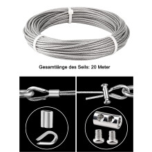 Wire Lock, Stainless Steel Accessories Wire Rope Clips For Deck, Railing With M3/M4 Screws And Easy Installation