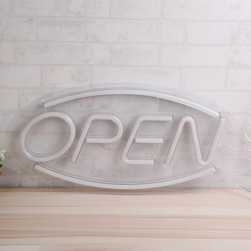 Adjustable Brightness LED Neon Open Sign, Energy Efficient, Designed For Business, High Quality Easy Operate, Safe Durable, Multiple Occasions Use 2