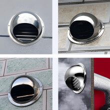 Tampa de ventilação com vedação de borracha para fluxo de ar eficiente, estrutura durável em aço inoxidável, telas anti-insetos para