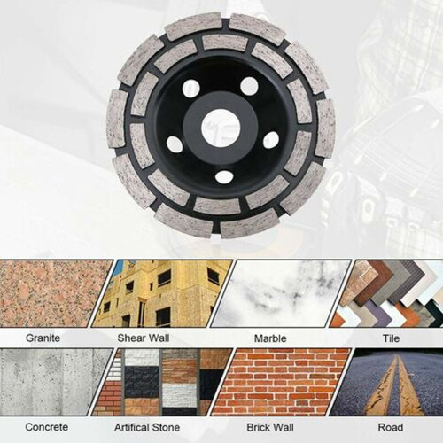 Τροχός λείανσης με διαμάντι 125 mm, Εργαλείο λείανσης επιφανειών για σκυρόδεμα, 2