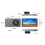 Câmera veicular Full HD 1080p com câmera frontal de 4 polegadas, câmera dupla com visão noturna, sensor G, gravação em loop, câmera traseira 5