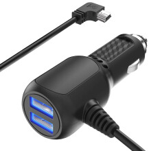 Luchtaire Ceamara Deais Ardchaighdeáin do Garmin Nuvi, Cábla Muirir Cumhachta Feithicle USB Dé-Phort, Luchtaire Mini USB do Ghluaisteáin le