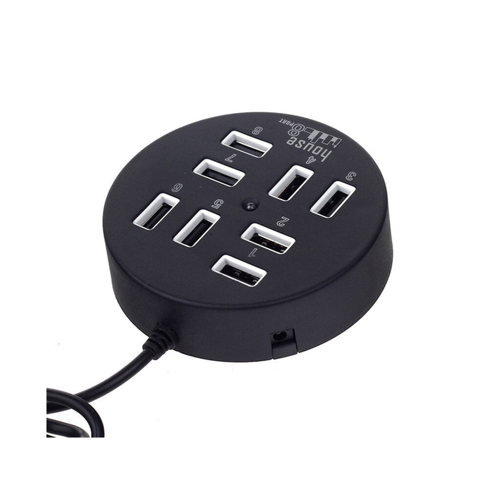 Multiport Usb Hub With Individual On Off Switches, No External Power Required For Versatile Usage In Any Setting (Black) Black 9128293113045