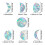 Colorful Prism Pattern Nonstick PVC Material Decals, Reusable Static Cling for Smooth Surface Glass Doors and Windows 2