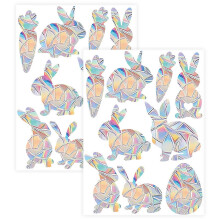 Anti-Collision Stickers, Reusable Glass Alert Stickers with Waterproof and Durable Features for Long-Lasting Electrostatic Self-Adhesive Backing on