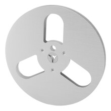 7 Zoll Aluminiumlegierung leerer Spule für 1/4 Zoll Band, Silber, 3 Löcher