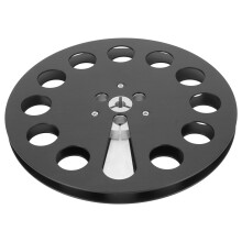 7 Inch Aluminum Alloy Empty Tape Reel for 1/4 Inch Tape, Black