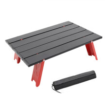 Masă pliabilă ultraușoară compactă mini pentru picnic pe plajă, de înaltă calitate, din aliaj de aluminiu, impermeabilă, rezistentă la