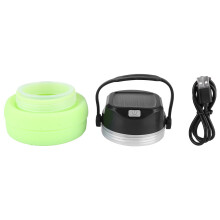 Solar Powered Lantern Rechargeable Camping Light with Collapsible Design, Emergency Lighting USB Charging Waterproof Design Portable Lantern for Outdo
