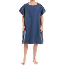 Microfiber Beach Towel Poncho, Quick Dry Windproof Hooded Design for Unisex Privacy Changing Robe, Anti UV Sand Proof Absorbent Compact Surf Suit