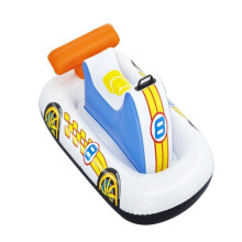 Flotador de piscina innovador para niños pequeños, coche de carreras inflable estilo Wave Rider con asa resistente y diseño de moto acuática,