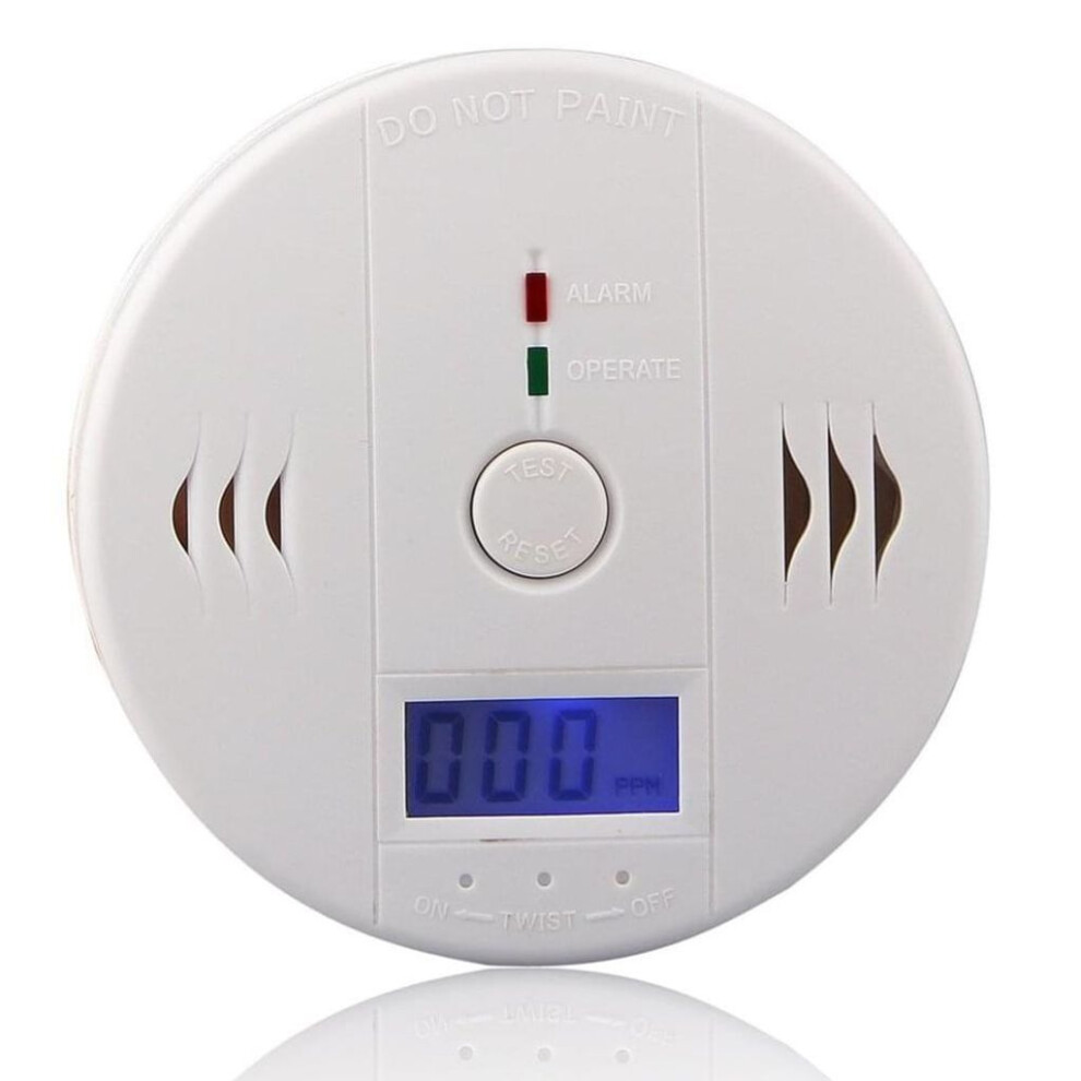 Digital Display Co Alarm, Easy Installation Carbon Monoxide Detector With Loud Acoustic & Optical Alerts 9004841631011