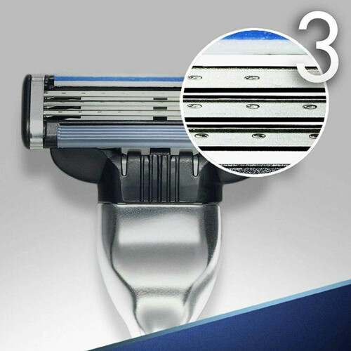Ανταλλακτικά λεπίδων ξυραφιού για άνδρες, συμβατά με ευαίσθητο δέρμα με διπλό 1