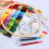 Κουτί δώρου για χειροτεχνίες, κιτ κεντήματος με ύφασμα Aida, κρίκοι κεντήματος από 3