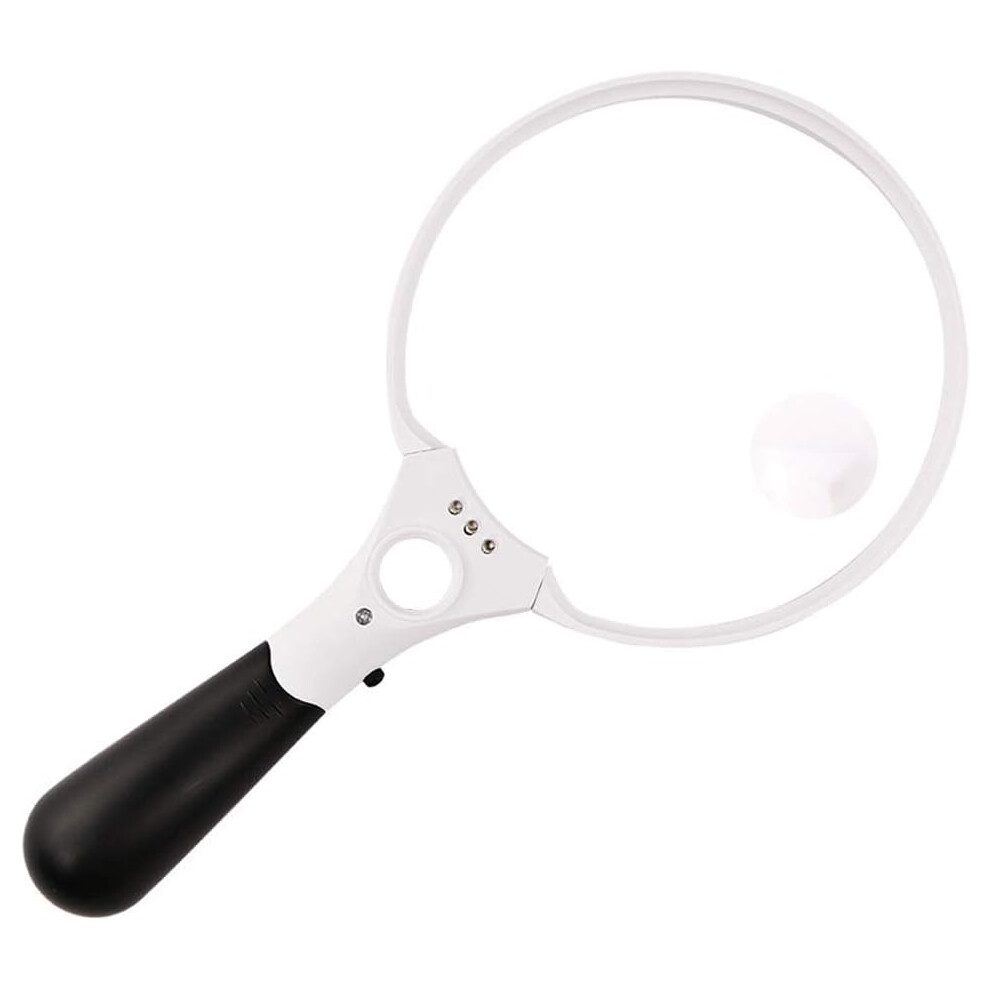 Lightweight Portable Design, Crystal-Clear Magnification LED Lighted Magnifier With Ergonomic Handle For Enhanced Visibility