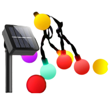 Multicolor LED Decorative Lighting, Waterproof Globe String Lights, Shatterproof Plastic for Indoor Outdoor Use, Battery Operated Timer Function for