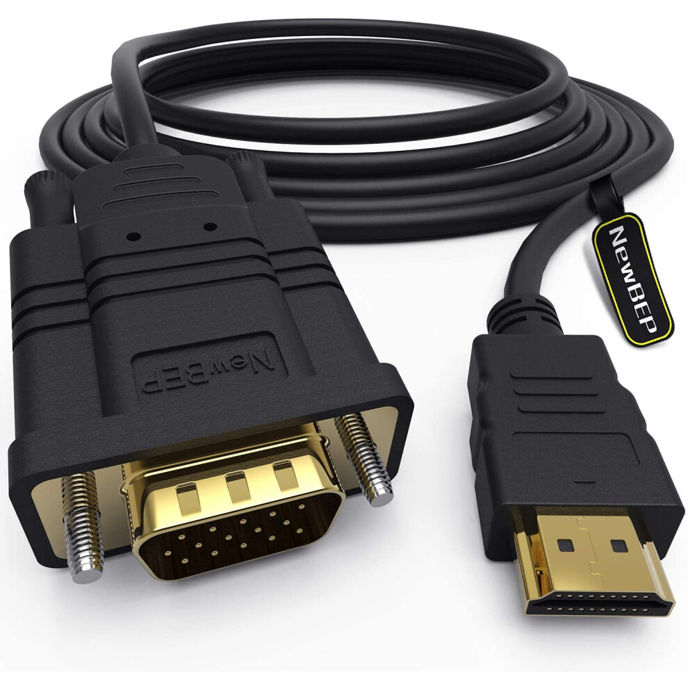 Hdmi To Vga Cable With Superior Stability, Broad Compatibility For Laptops And Monitors, High-Quality Material Ensures Durability 9358999383057