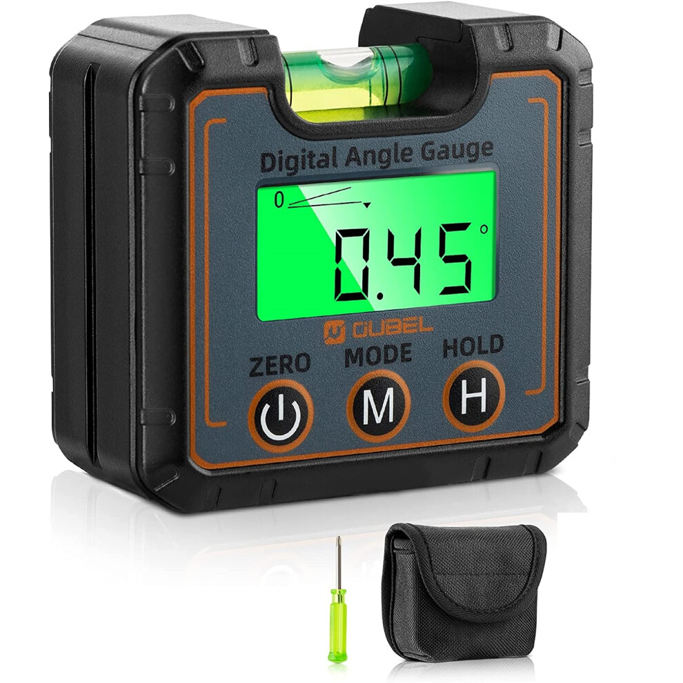 Innovative Digital Angle Finder, V-Groove Design For Precise Alignment, Flip Display Function Ensures Easy Viewing, Perfect For Carpentry, Machinery, 9004841697703