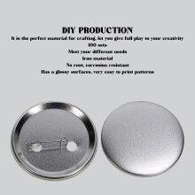 100 Sets Blanko-Button-Abzeichen-Teile-Set DIY für