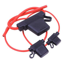 5-Teiliger Auto--Flachsicherungshalter, SpritzwassergeschüTzte Box, 12 V, 30 A, mit Sicherungs-Blade-Breakout-Schaltersockel,