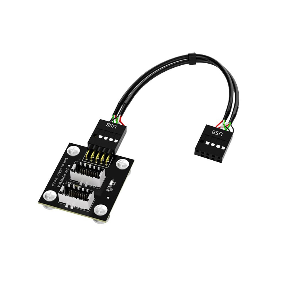 Dual Usb 3.1 Front Panel Socket Key-A Type-E To Usb 2.0 9Pin Mainboard Header Male Cable Extension Adapter 4712745067366