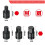 16-Piece Impact Brake Caliper Socket Tool Set , 1/2inch Drive Brake Adjusting Tool for 5