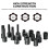 16-Piece Impact Brake Caliper Socket Tool Set , 1/2inch Drive Brake Adjusting Tool for 4