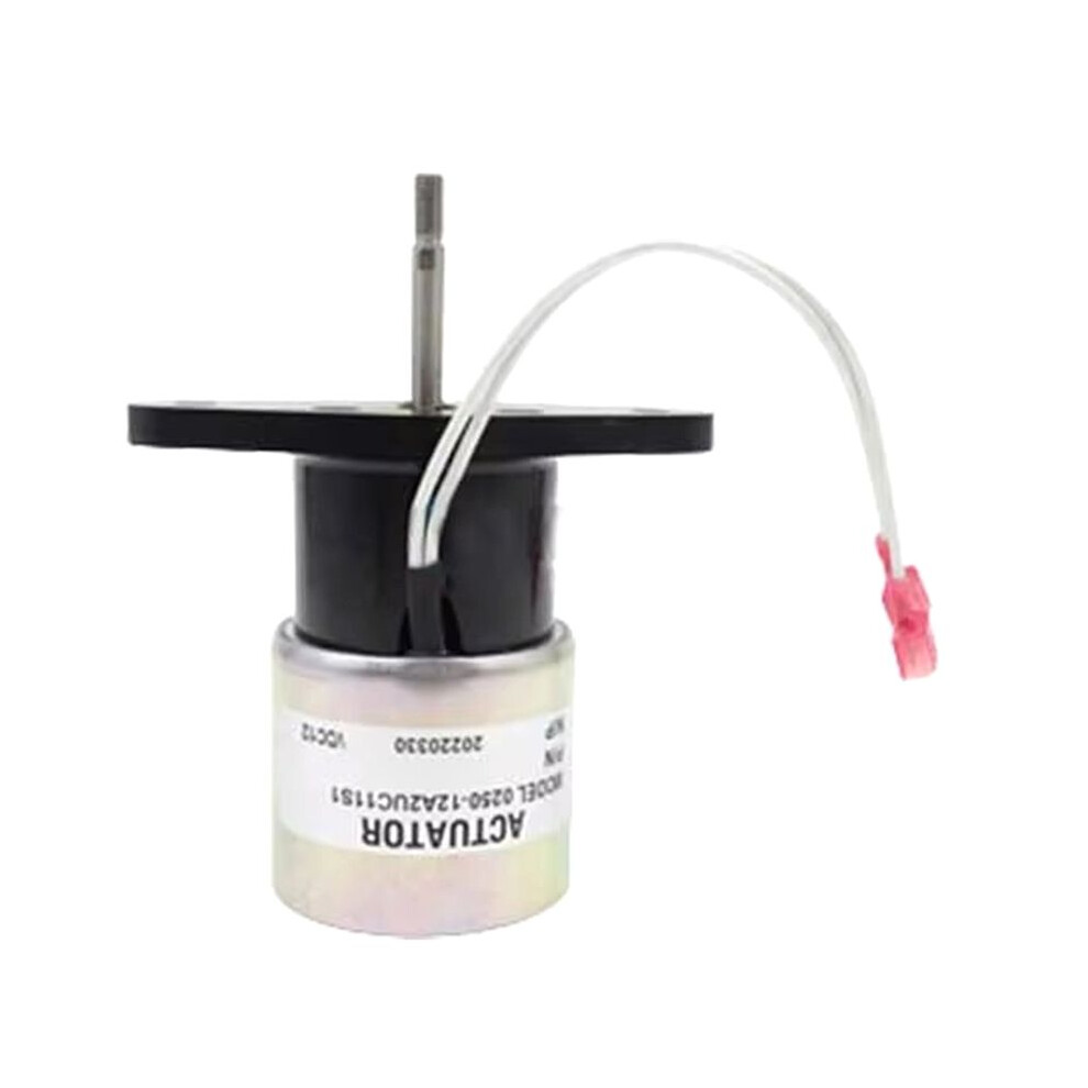 0250-12A2uc11s1 Excavator Stop Solenoid Valve Actuator Fuel Shut Off Flameout Solenoid Generator Excavator Parts Light 6032444122721