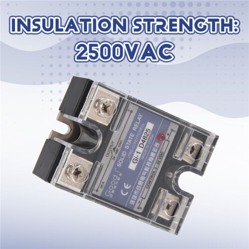SSR 25A 3-32V  To 24-480V AC Single Phase Solid State Relay  Control AC MGR-1 D4825 Load Voltage 2