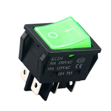 30A 250VAC interrupteurs à bascule pour bateaux marins 6-Vert