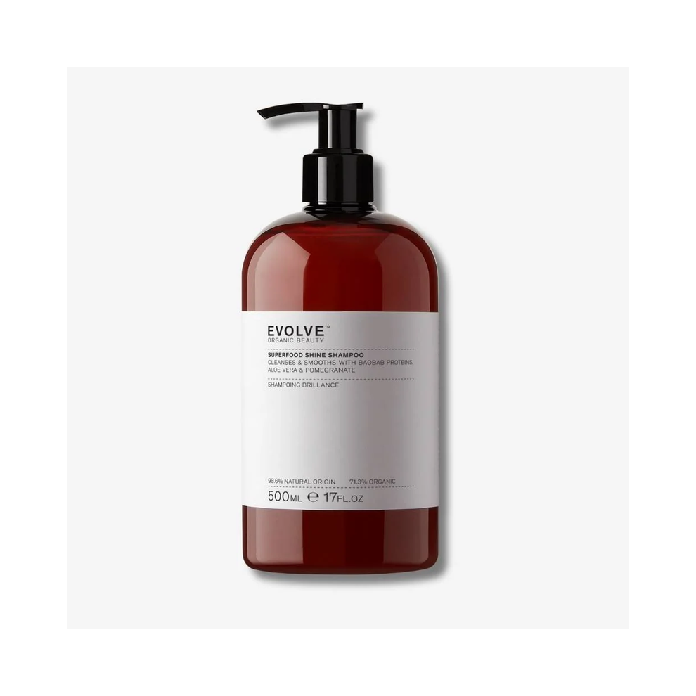 Evolve Beauty Superfood Shine Shampoo Hydrating Frizz Control & Shine Boosting