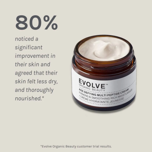 Crème multi-peptides anti-âge bio Evolve Beauty 60 ml 2