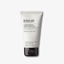 Crema viso Evolve Organic Beauty all'ossido di zinco SPF 30 con protezione UVA e UVB ad ampio spettro, 40 ml