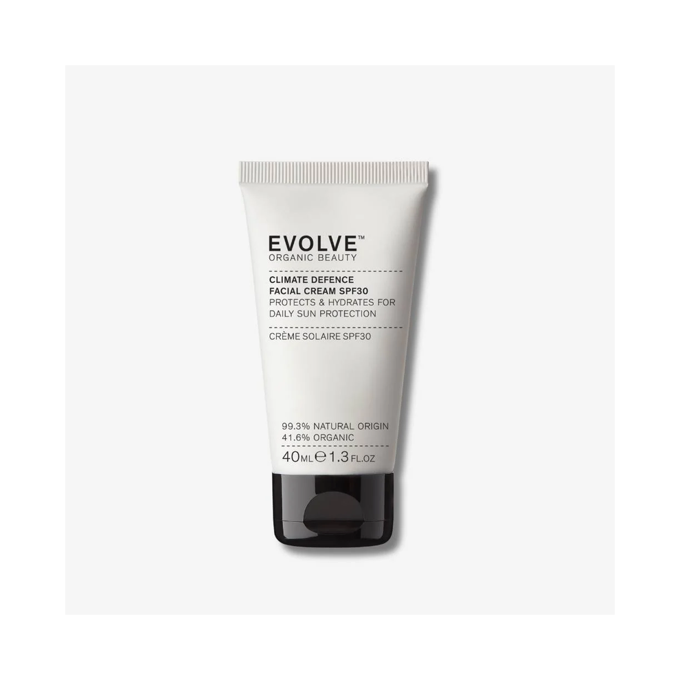 Evolve Cream Organic Beauty Zinc Oxide Spf 30 Face Broad Spectrum Uva & Uvb Protection 40Ml