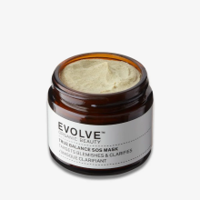 Evolve Organic Beauty True Balance SOS Maske – Reinigende Tonerde-Behandlung gegen Hautunreinheiten, 60 ml