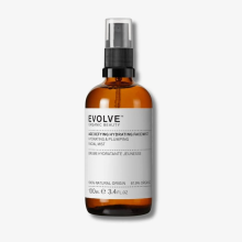 Brume hydratante visage bio anti-âge Evolve Beauty à l'acide hyaluronique et à l'eau de rose 100 ml