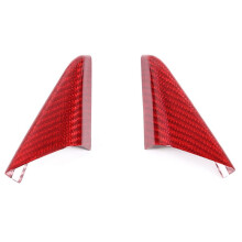 Real Carbon Fiber Car A PillarTriangle Cover for 718 911 2012-2019 Decorative Cover Red
