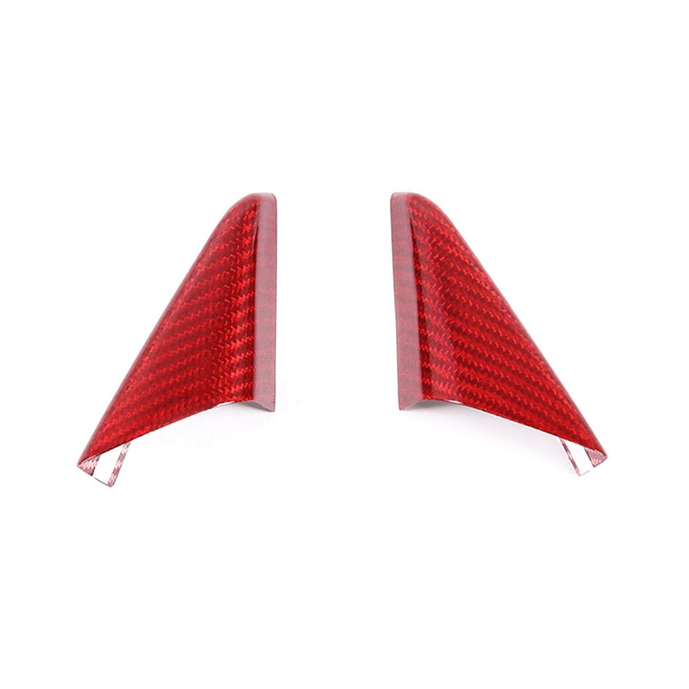 Real Carbon Fiber Car A Pillartriangle Cover For 718 911 2012-2019 Decorative Cover Red 6032513386962