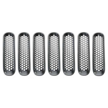 Voorste Grille-Inzetstuk, Grille-Afdekking, Stickers met Gesp voor JK 07-15 Auto-Exterieuraccessoires