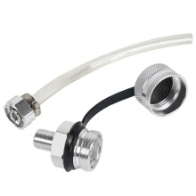 M12x1.5 Car Oil Drain Valve Aluminum Alloy Quick Drain with Hose Attachment Car Accessories