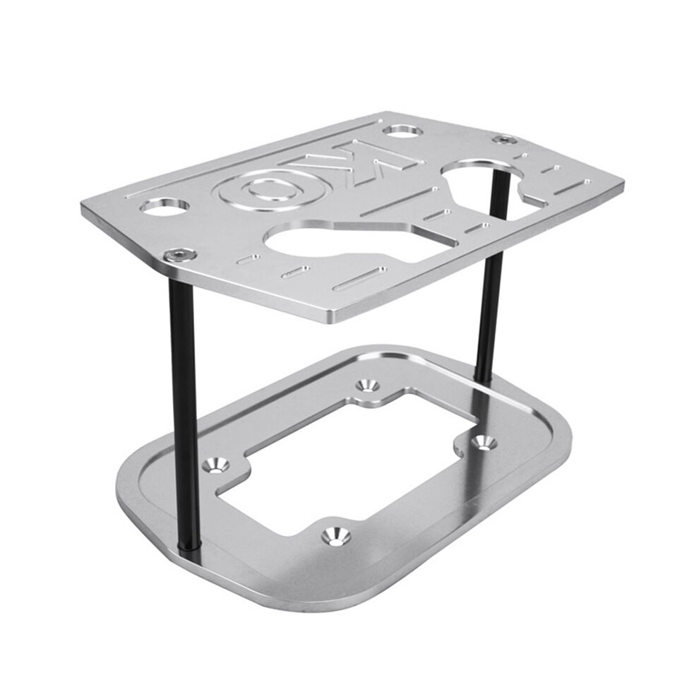 Car Battery Bracket Tray Aluminum Alloy For Optima 34/78 Group Battery Sturdy & Durable Silvery 6032636696511