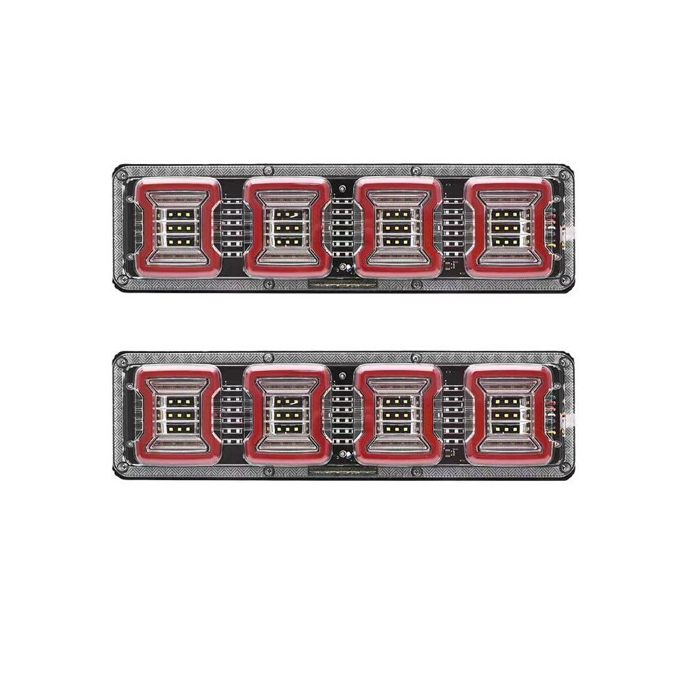 1Pair 12V-24V Led Tail For Truck Trailer Bus Rv Tractor Led Tail Brake Reverse Turn Signal Lamp Light 4711421691864