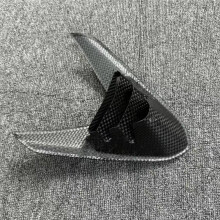 Carenagem Frontal em Fibra de Carbono para Motocicleta, com Tampa de Entrada de Ar Estampada para para ZX-6R ZX6R 636 2024-2025