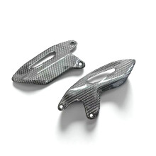 Carbon Fiber Motorcycle Heel Guard Plates Foot Rests for H2 H2R 2015-2024 Accessories