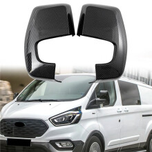 Carbon Fiber Side Mirror Covers Rearview Mirror Caps for Transit Tourneo Custom 2012-2023
