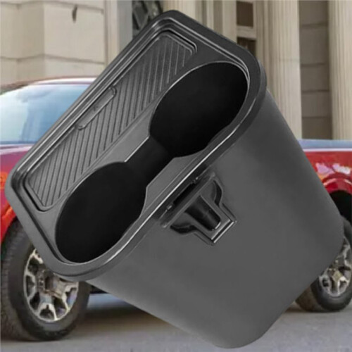 Multi-Function Trash Can with Cup Holder ABS Black for  Maverick 2022-2025 Storage Box Accessories 2